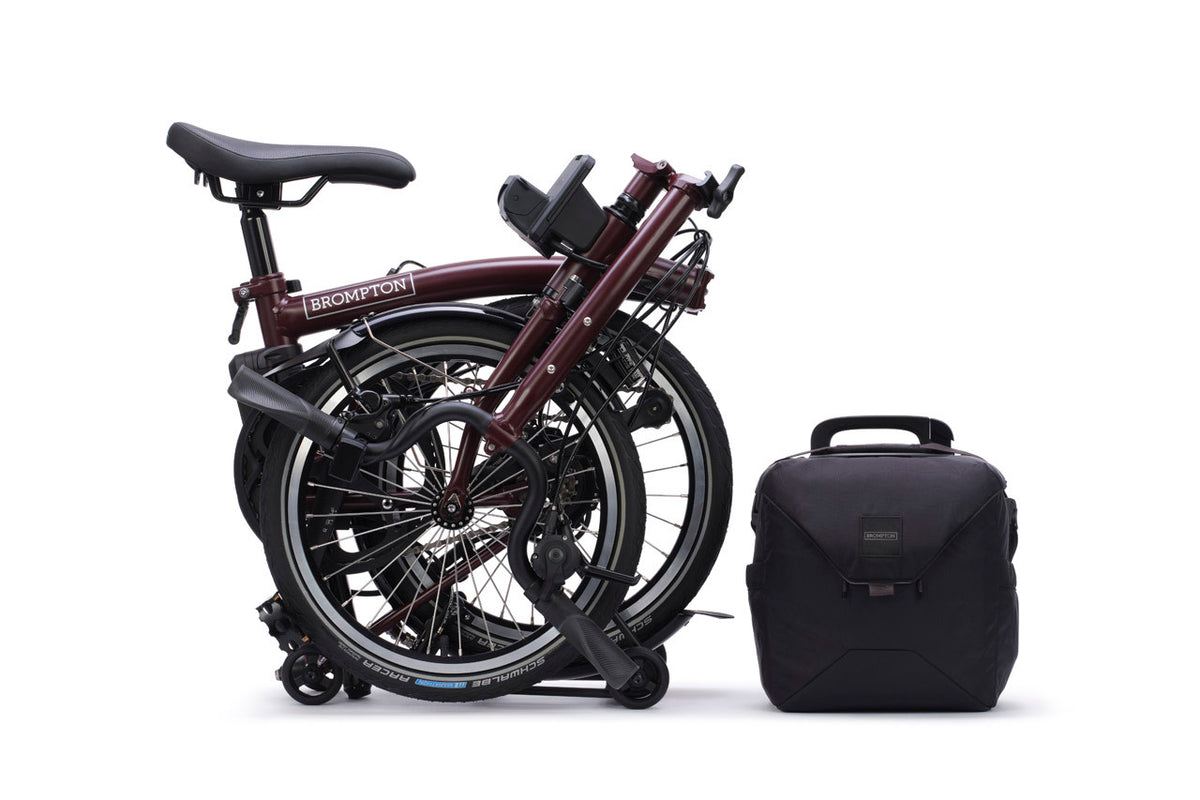 Brompton C line electric M Plum Red SuperRoll+