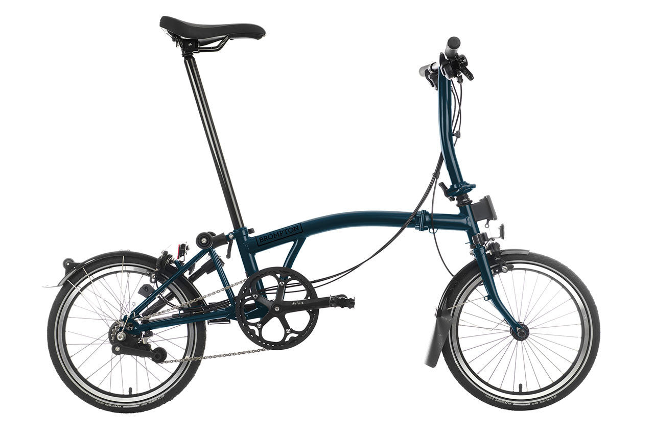 Brompton best folding bicycle, 6 speed S handlebar. Made for speed
